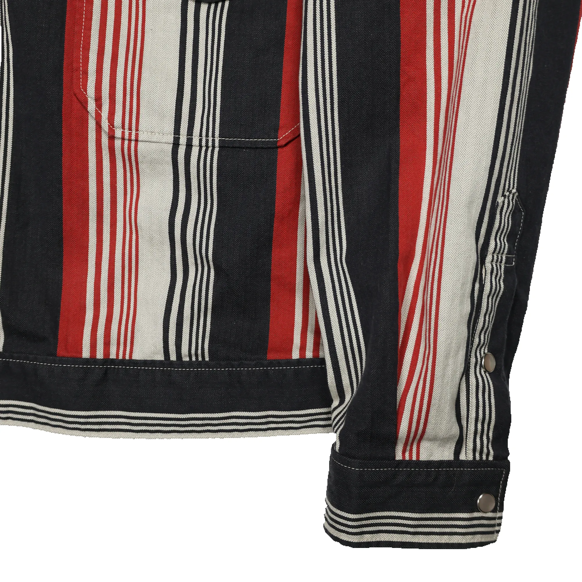 2040 - Hollywood Dude Multi Stripe Jacket - sold by Full Count product image thumbnail 4