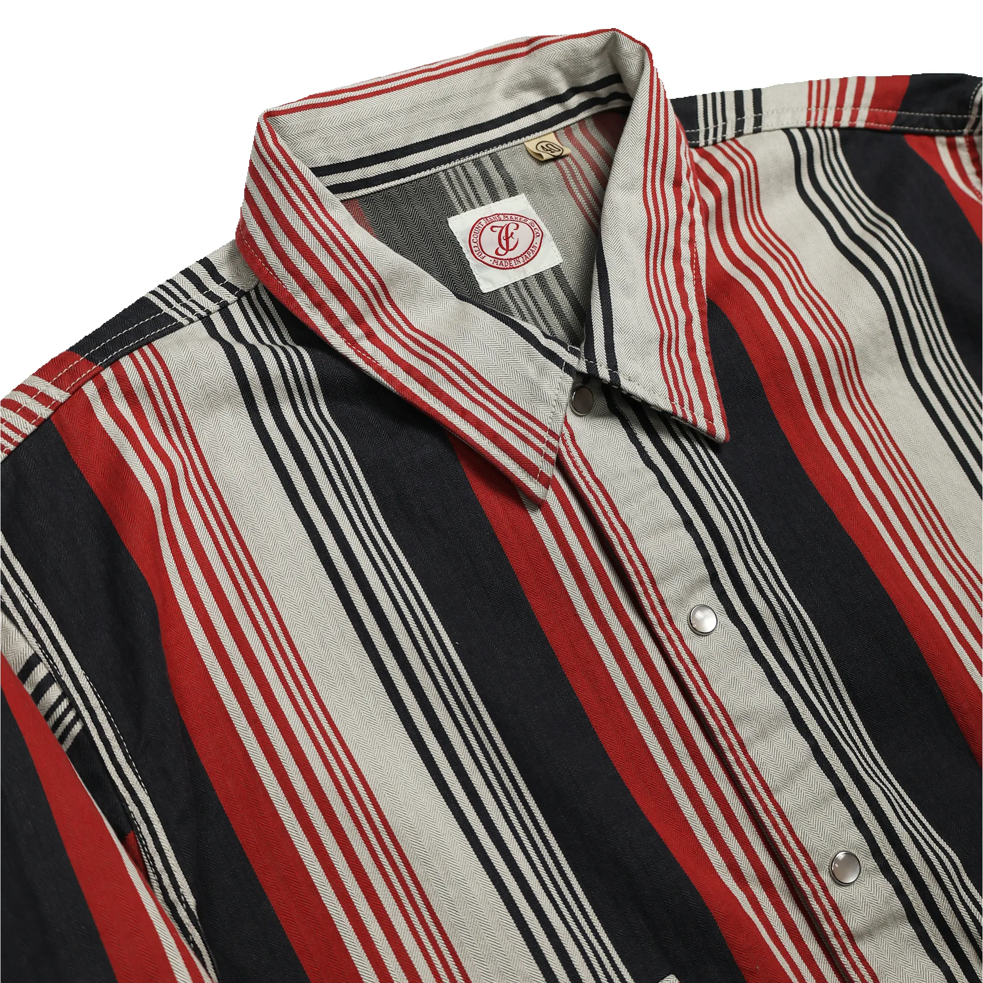 2040 - Hollywood Dude Multi Stripe Jacket - sold by Full Count product image thumbnail 3