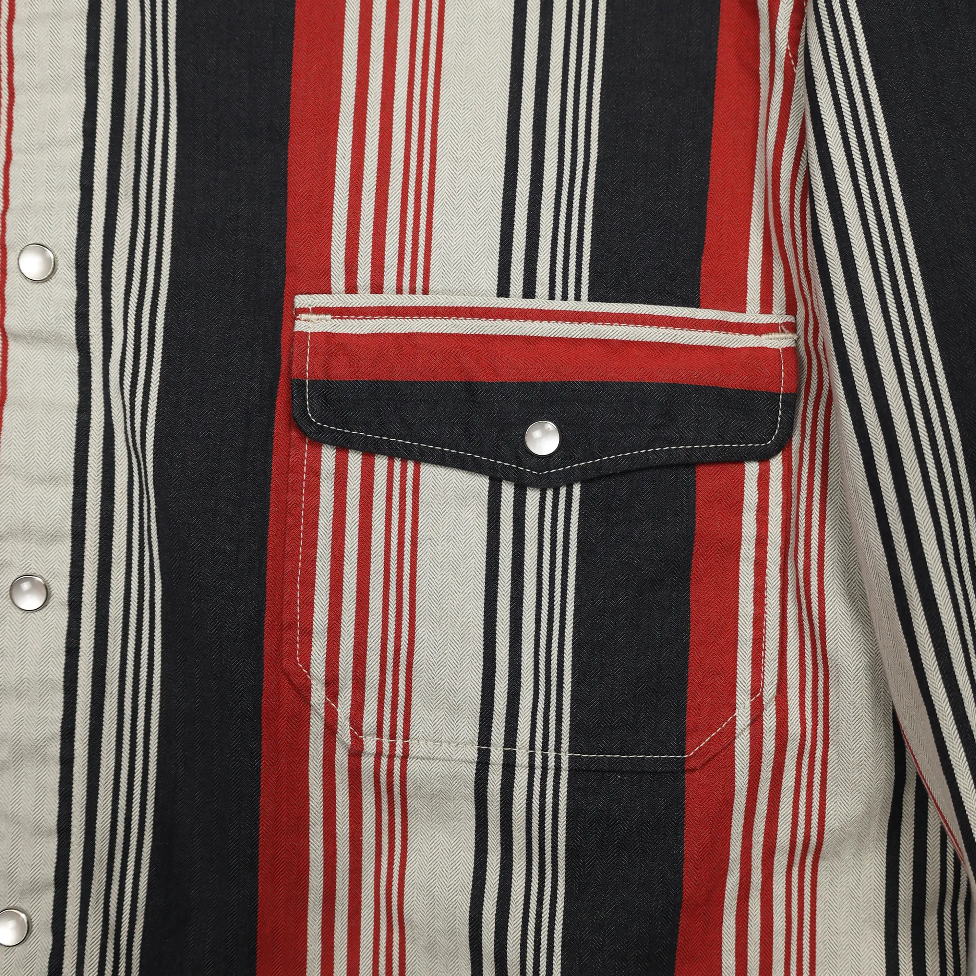 2040 - Hollywood Dude Multi Stripe Jacket - sold by Full Count product image thumbnail 5
