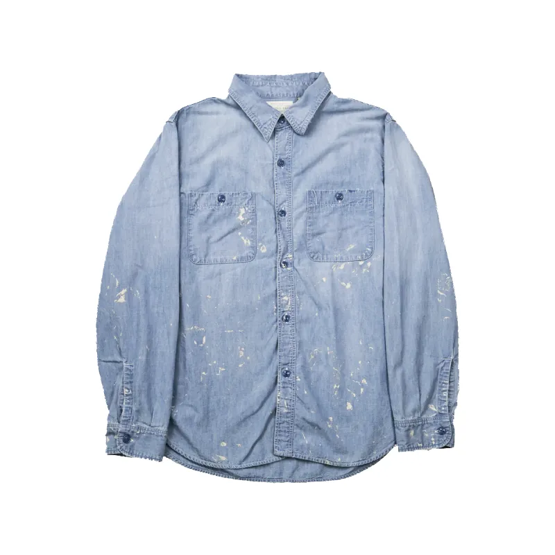 4810HW-SP - Chambray Shirt “Aging” sold by Full Count