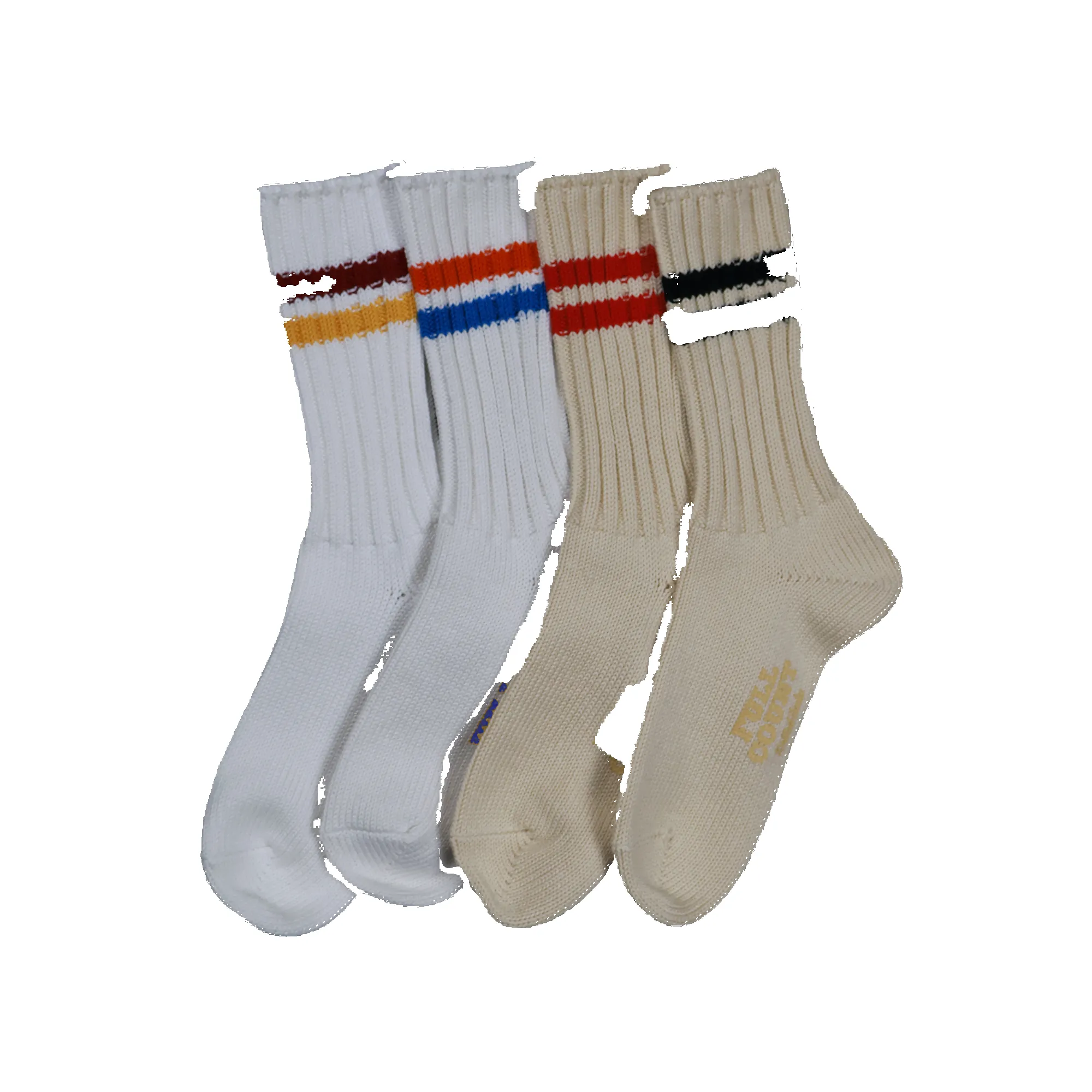 6110-4 - Ribbed Crew Socks - sold by Full Count
