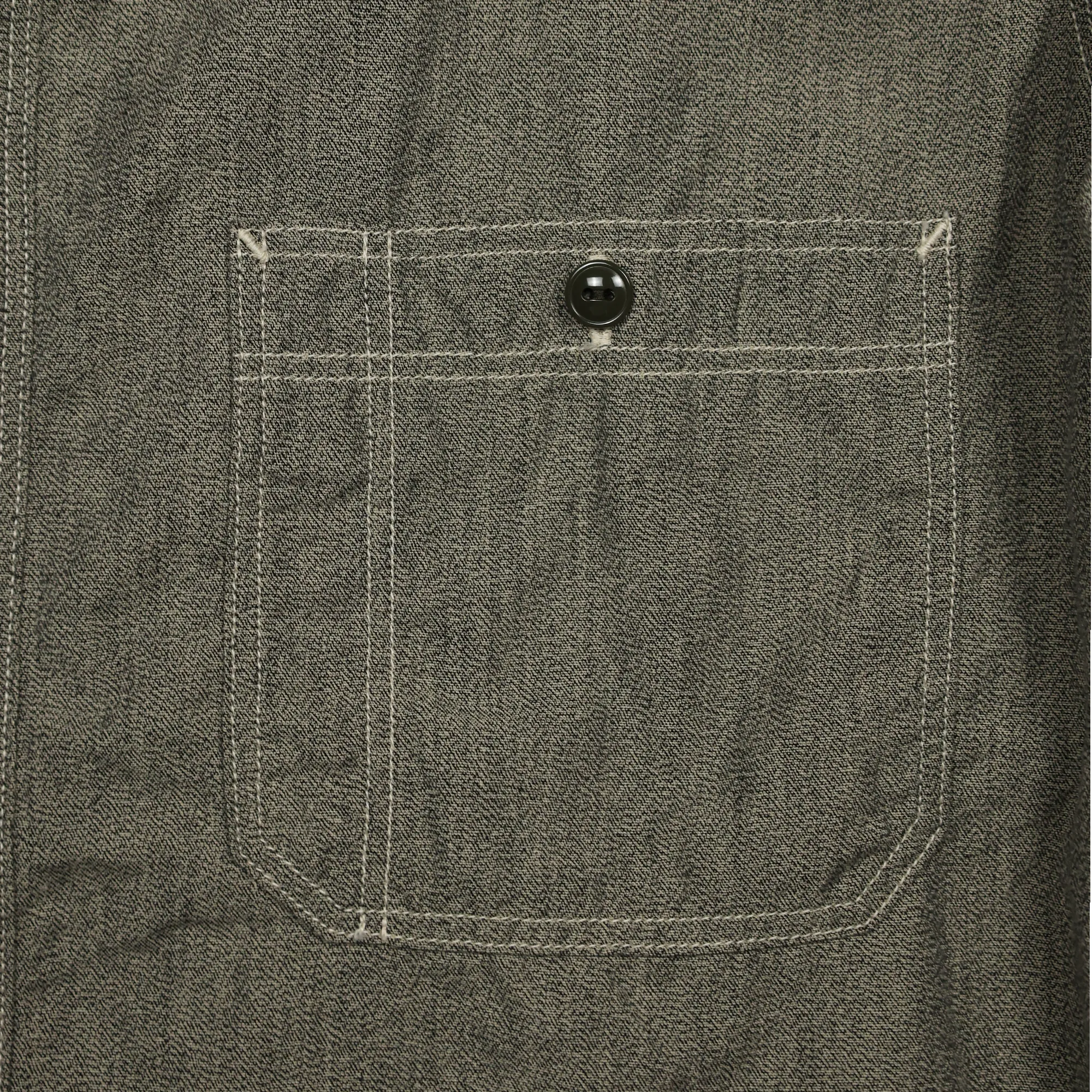 4090-2 30s Triple Stitch Covert Chambray Shirt sold by Full Count product image thumbnail 4