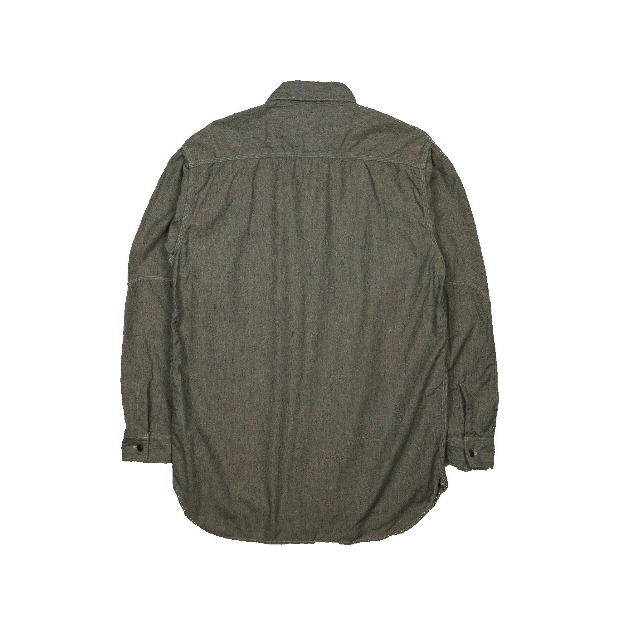 4090-2 30s Triple Stitch Covert Chambray Shirt sold by Full Count product image thumbnail 2