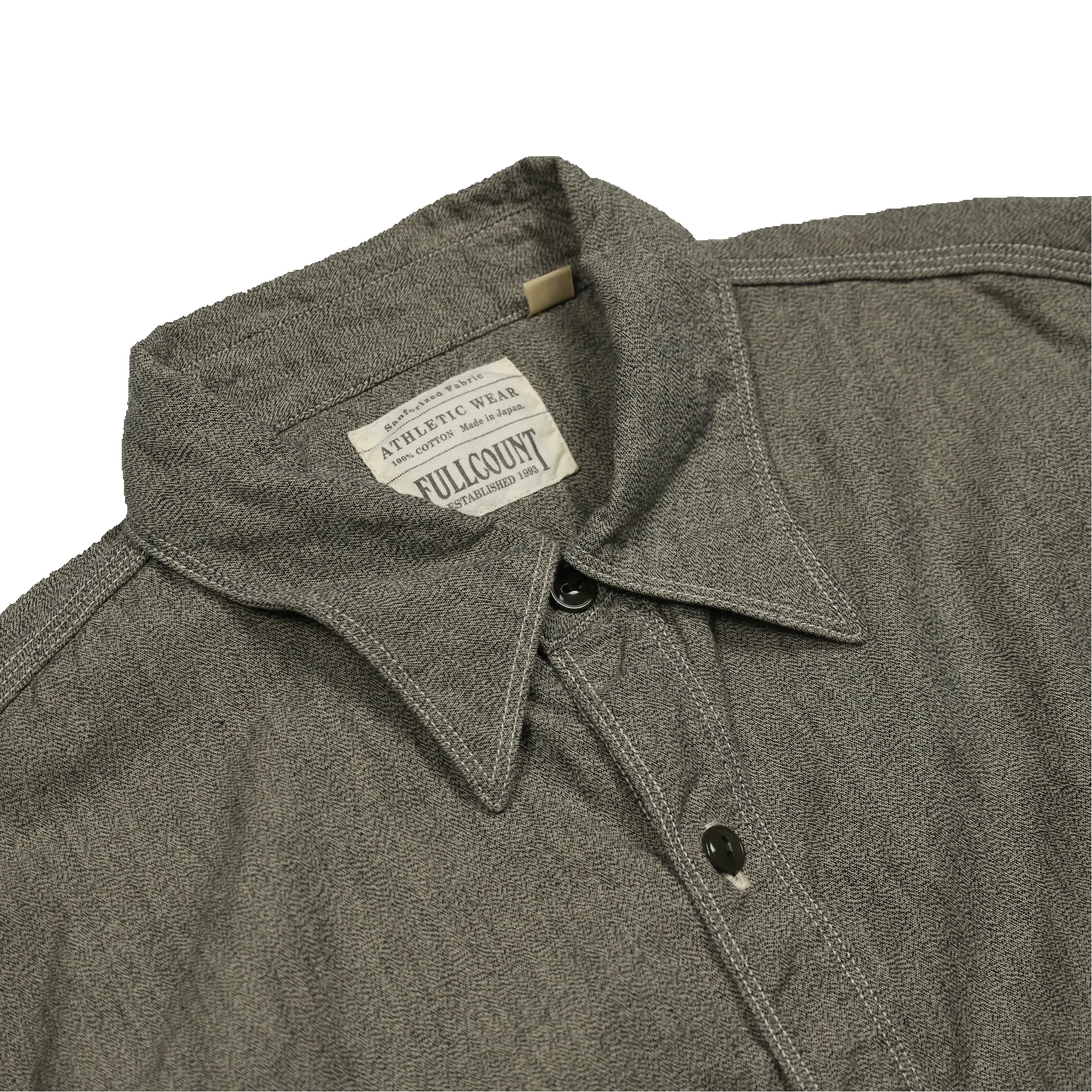 4090-2 30s Triple Stitch Covert Chambray Shirt sold by Full Count product image thumbnail 3