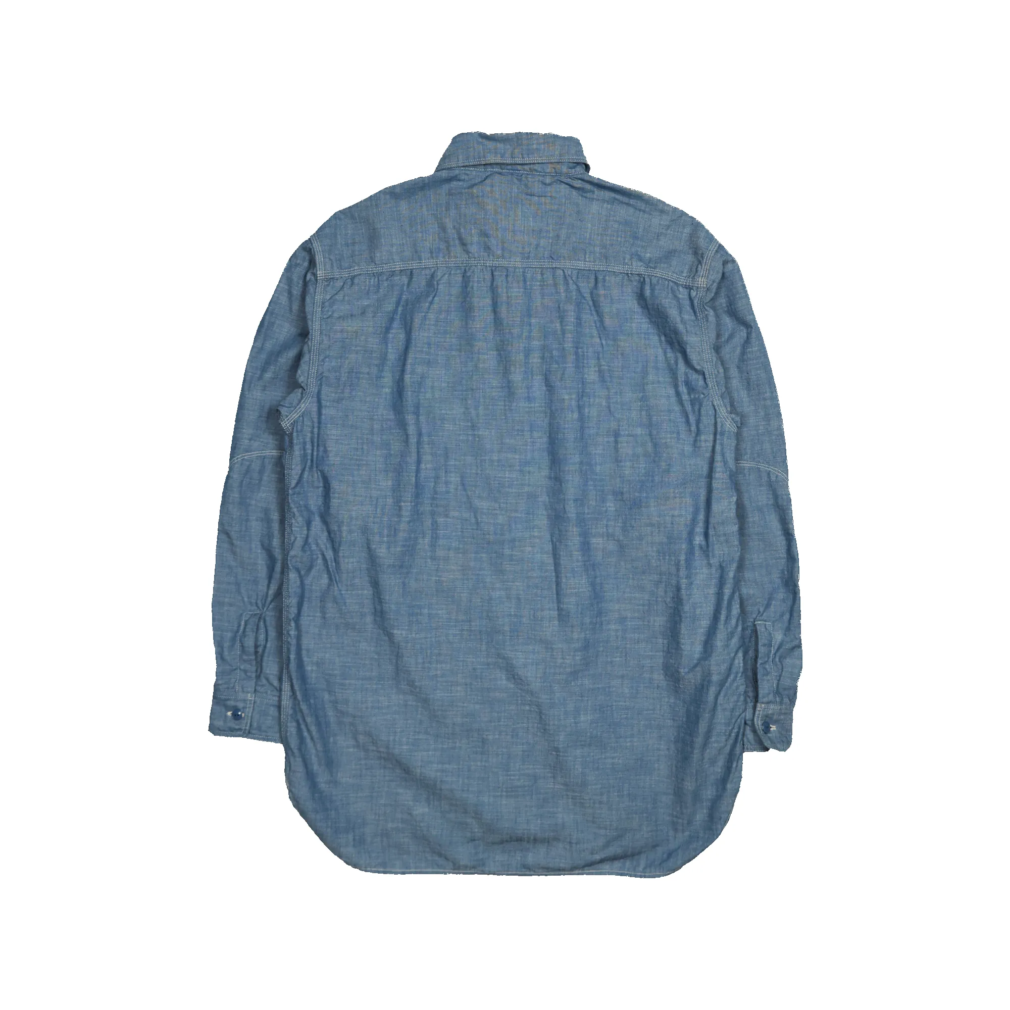 4090-1 - 30s Triple Stitch Chambray Shirt - sold by Full Count product image thumbnail 2