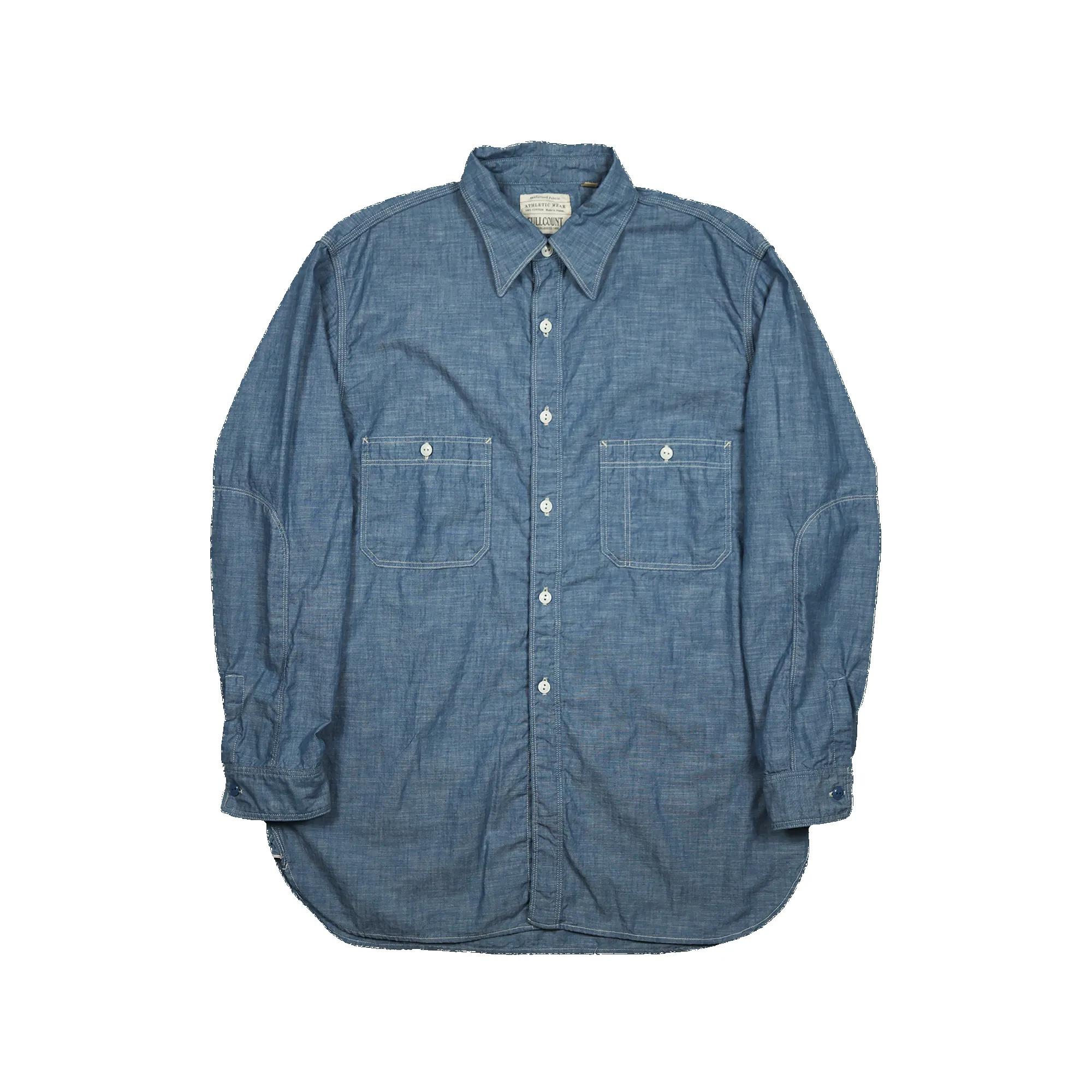 4090-1 - 30s Triple Stitch Chambray Shirt - sold by Full Count