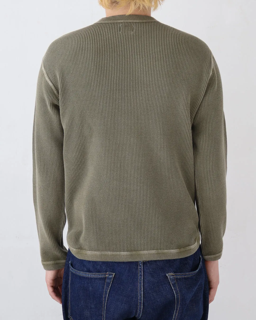 5964SP - Heavyweight Waffle Longsleeve T Shirt - sold by Full Count product image thumbnail 5