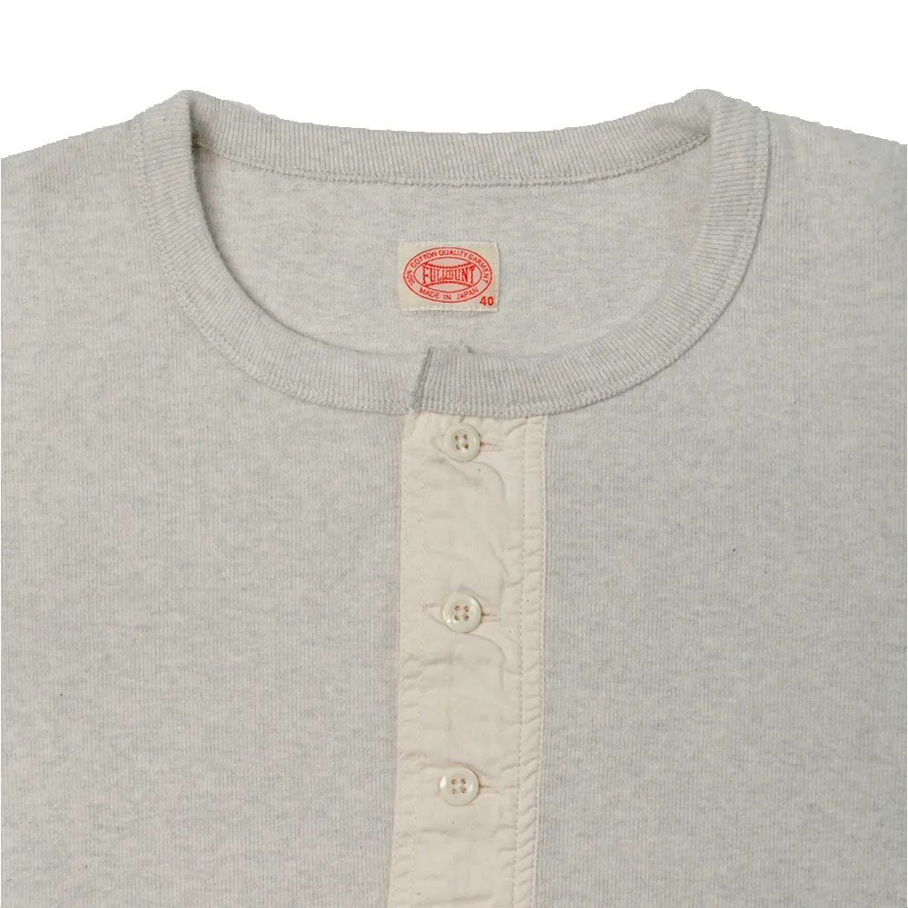 5502H - Cotton Rib Henley Neck L/S T-Shirt - sold by Full Count product image thumbnail 3
