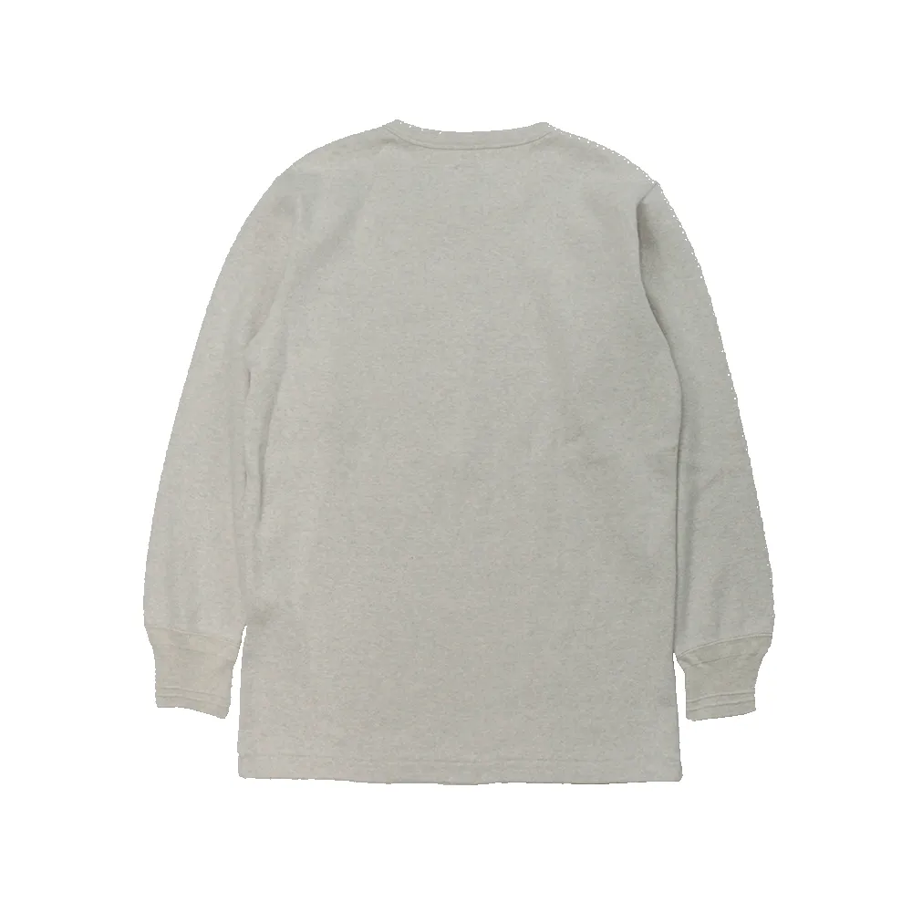 5502H - Cotton Rib Henley Neck L/S T-Shirt - sold by Full Count product image thumbnail 2