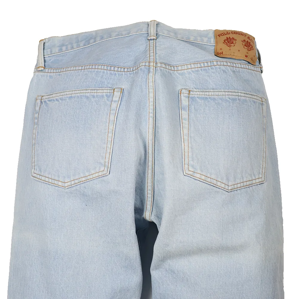 1102-PBA - Straight Denim “Paris by Air” - sold by Full Count product image thumbnail 4