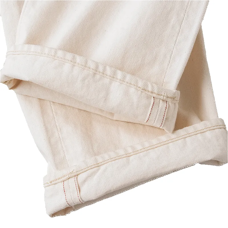 1101EC - Straight Ecru Denim - sold by Full Count product image thumbnail 4