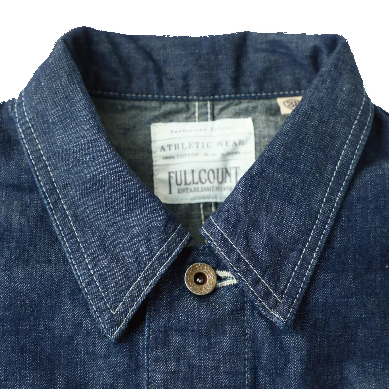 2015-1 - Denim Chore Jacket - sold by Full Count product image thumbnail 3