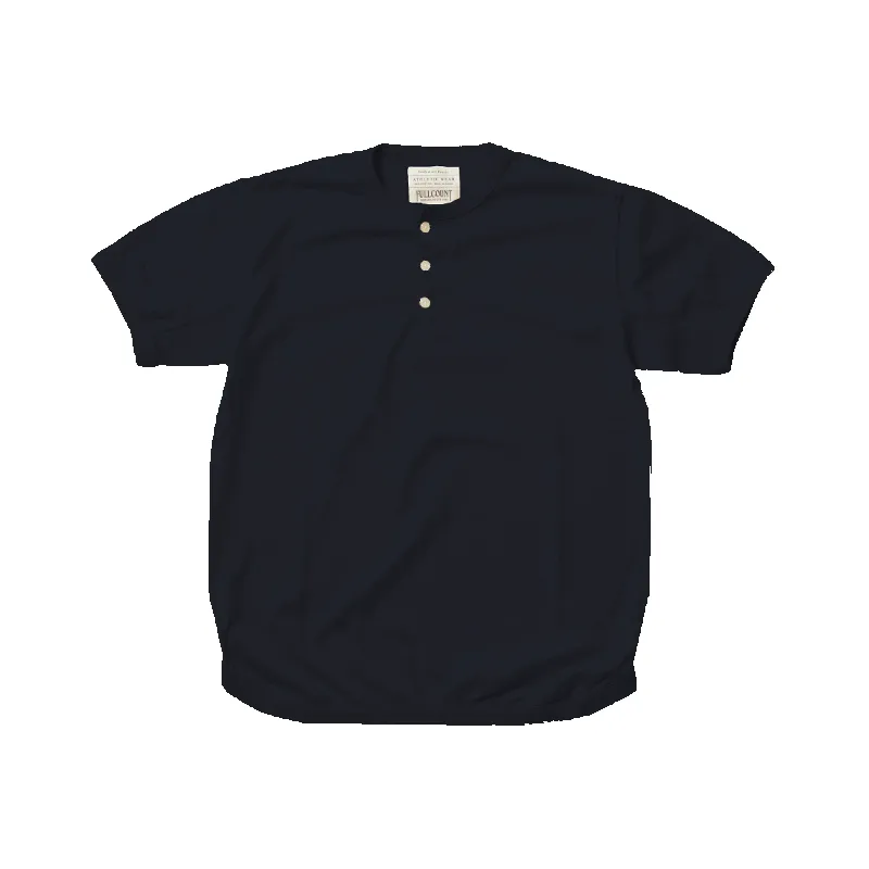 5222H-21 - Flat Seam Heavyweight Henley T-Shirt - sold by Full Count