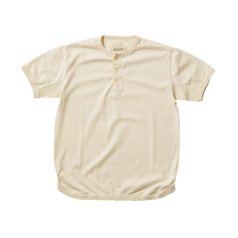 5222H-21 - Flat Seam Heavyweight Henley T-Shirt - sold by Full Count product image thumbnail 2