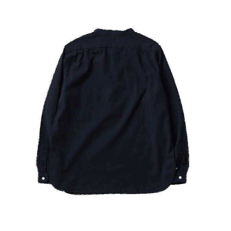 4900-21 - Stand Collar Chambray Shirt - sold by Full Count product image thumbnail 5