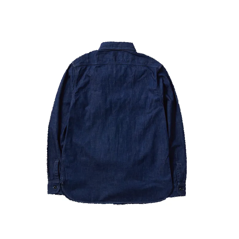 4890-19 - Denim Work Shirt - sold by Full Count product image thumbnail 2