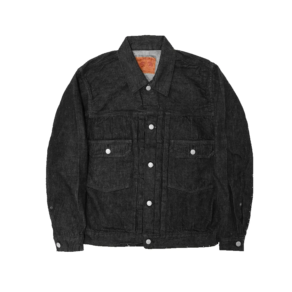 2102BK - Type 2 Black Denim Jacket - sold by Full Count product image thumbnail 2