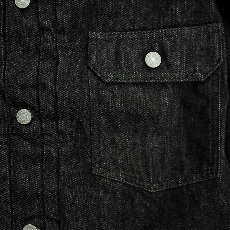 2107BK - Type 1 Black Denim Jacket - sold by Full Count product image thumbnail 5