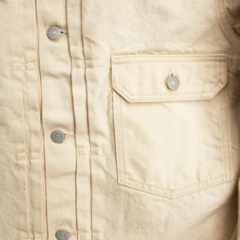 2107EC - Type 1 Ecru Denim Jacket - sold by Full Count product image thumbnail 5