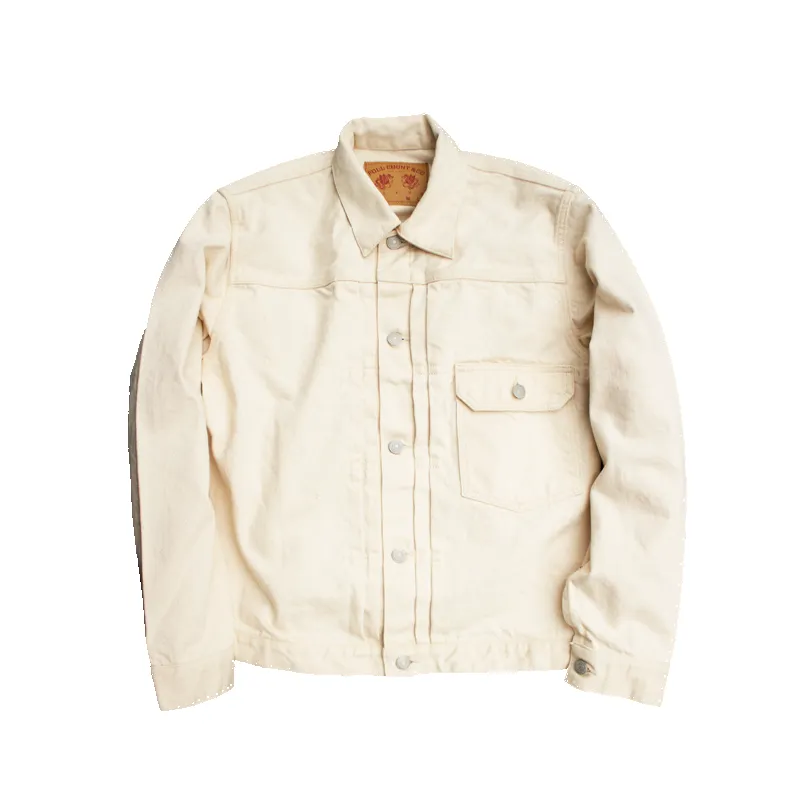 2107EC - Type 1 Ecru Denim Jacket - sold by Full Count product image thumbnail 2