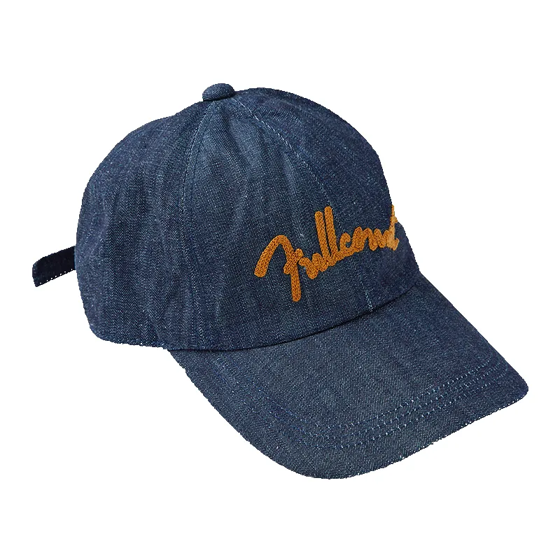 6007 - Chain Embroidery Denim Cap - sold by Full Count