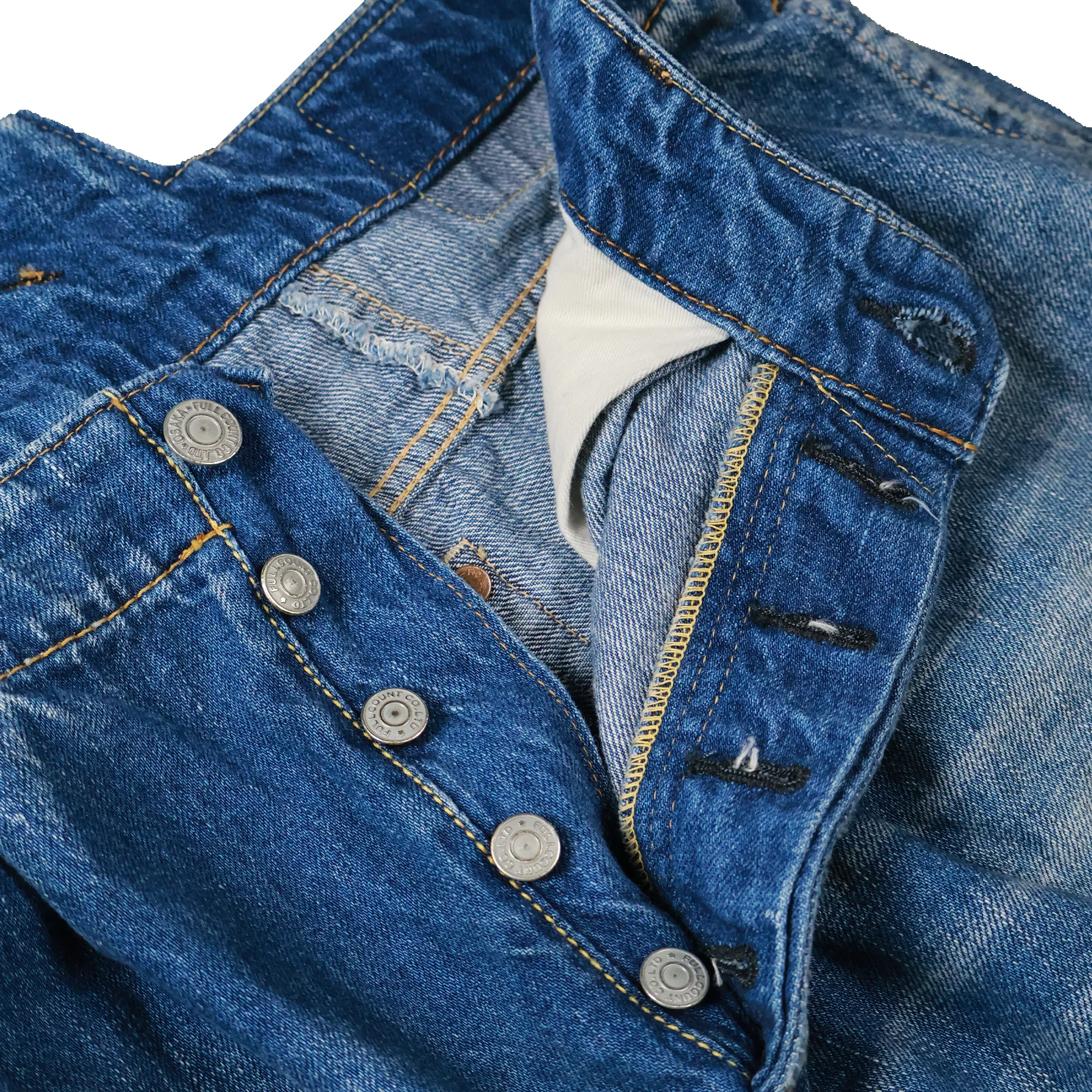 1001K - Wide Tuck Hakama Denim sold by Full Count product image thumbnail 3