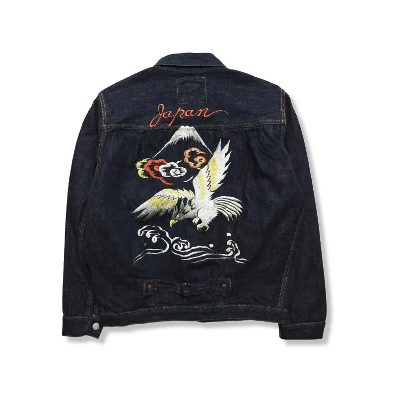 [2025AW] 2107E Souvenir Embroidery Type 1 Denim Jacket sold by Full Count
