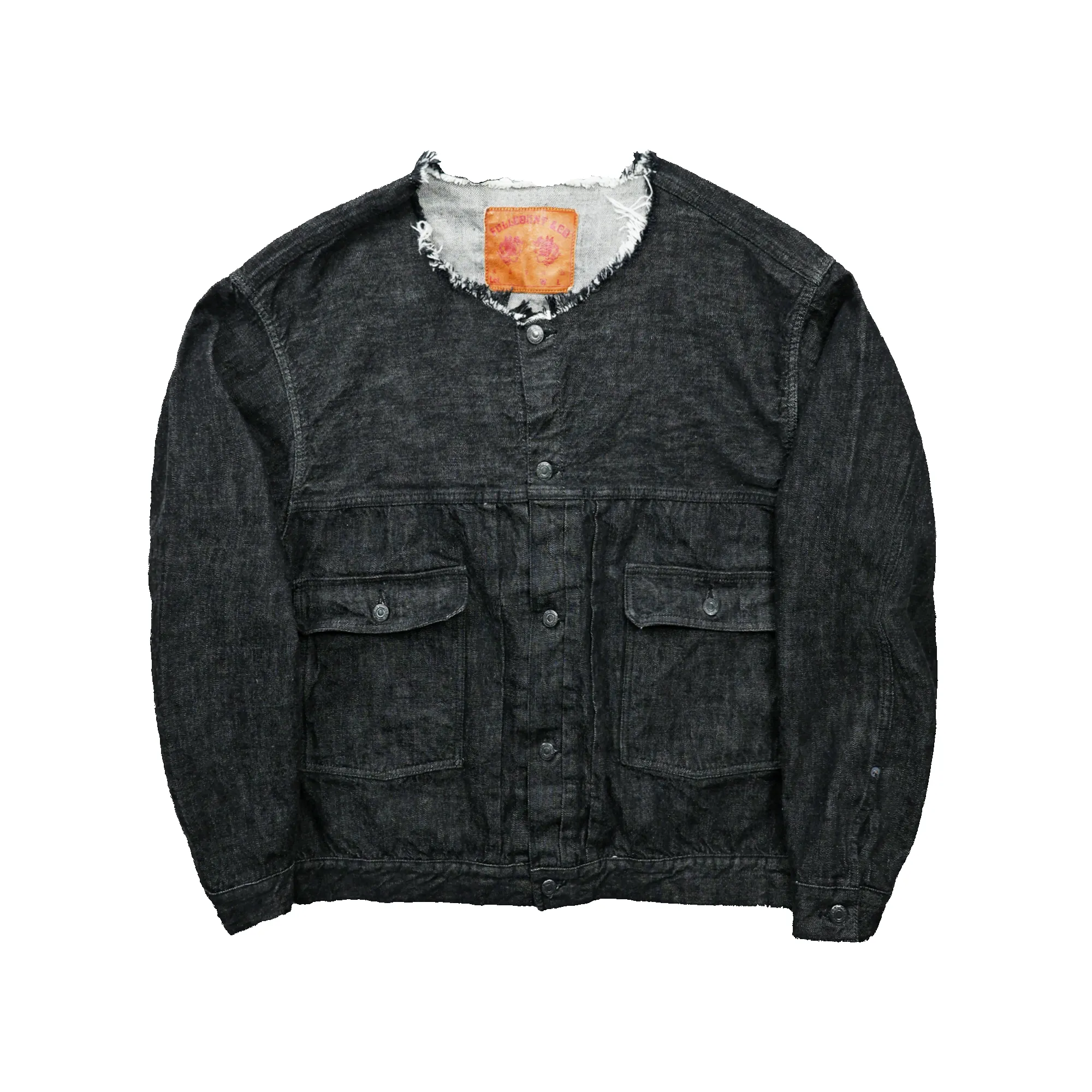 2103BK Type2 Oversized Black Denim Jacket sold by Full Count