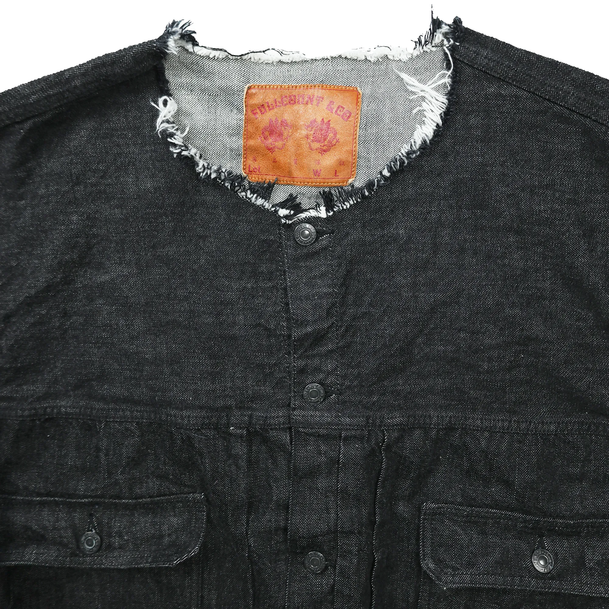 2103BK Type2 Oversized Black Denim Jacket sold by Full Count product image thumbnail 3