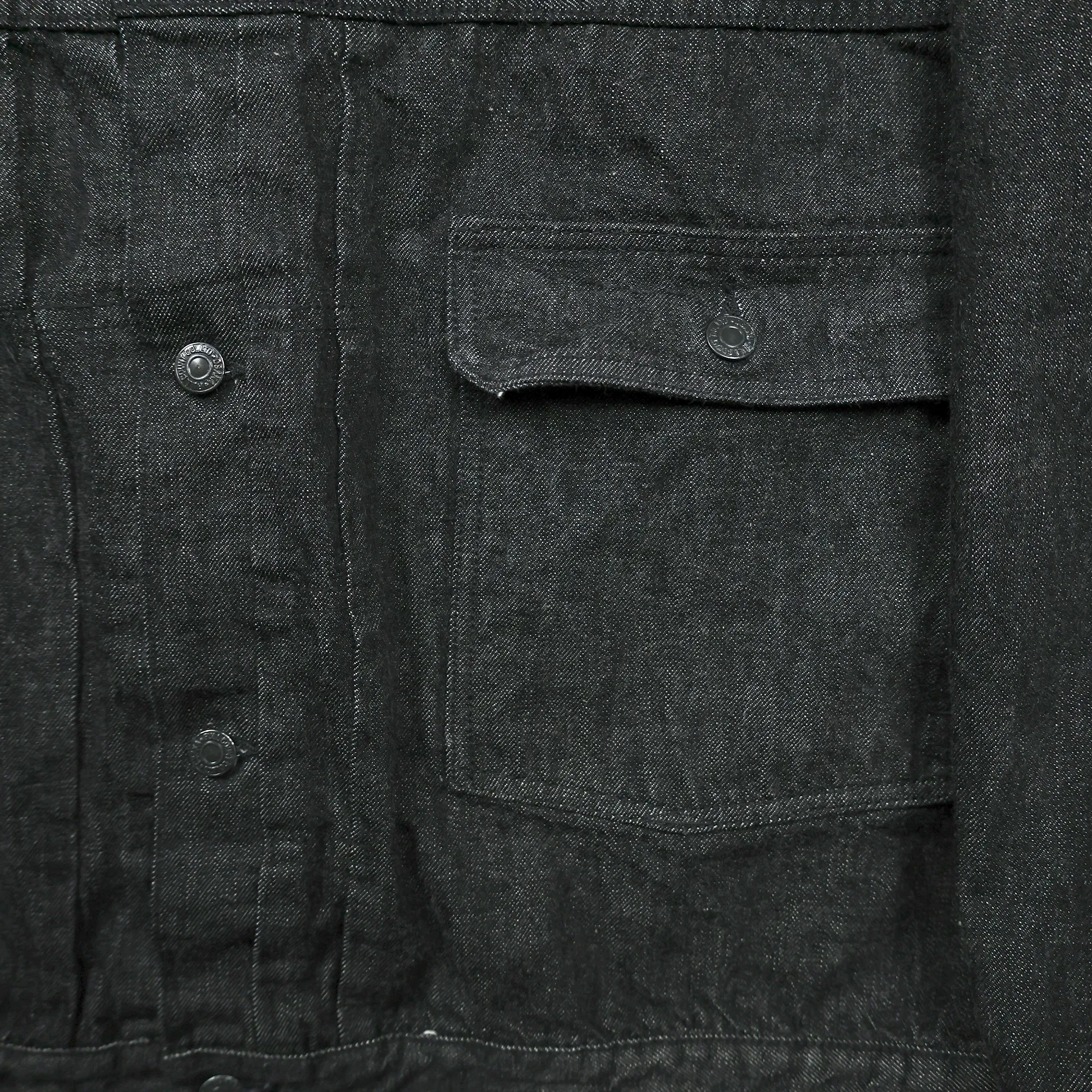 2103BK Type2 Oversized Black Denim Jacket sold by Full Count product image thumbnail 4