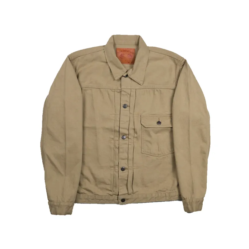 [2026SS] 2107BE Type 1 Beige Denim Jacket sold by Full Count
