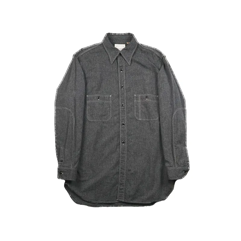 [2026SS] 4090CTriple Stitch Covert Chambray Shirt sold by Full Count