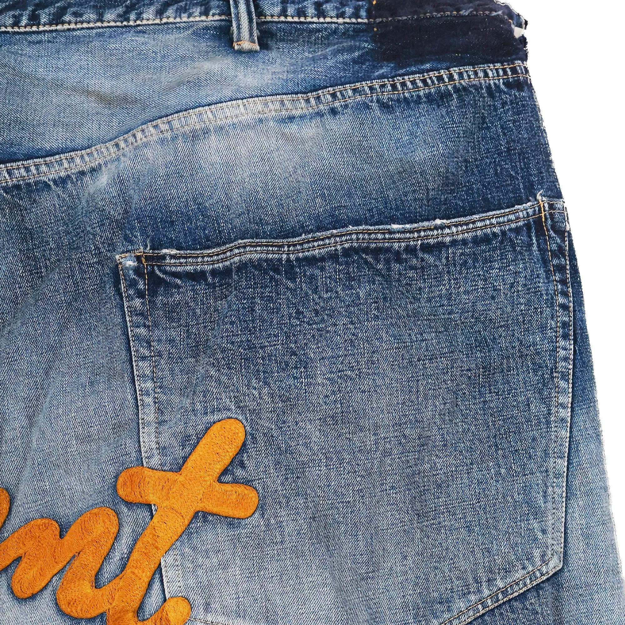 6820BIGHW Big Denim Banner (More Than Just Fear) sold by Full Count product image thumbnail 4