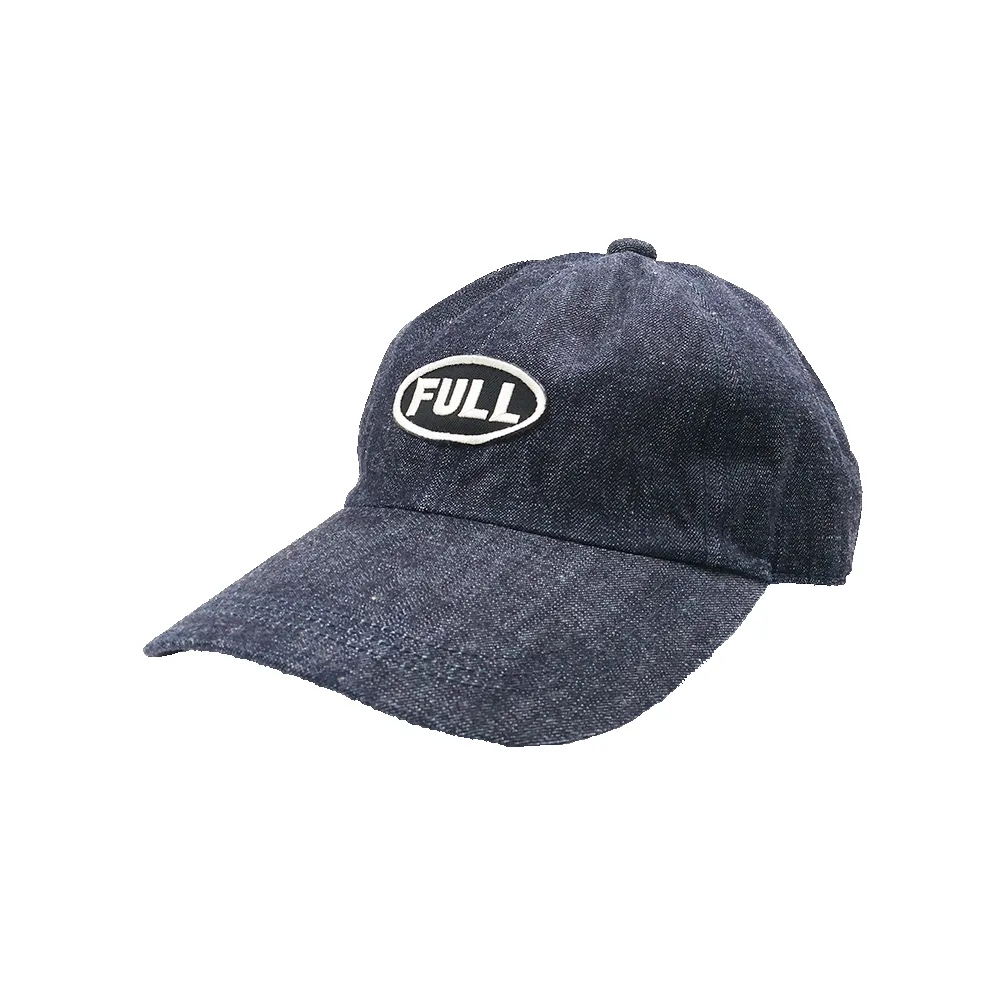 6770-26 Black FULL Wappen Denim Cap sold by Full Count