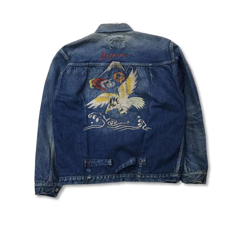 [2025AW] 2016-2107E Souvenir Embroidery Type 1 Denim Jacket HW “More Than Real” sold by Full Count