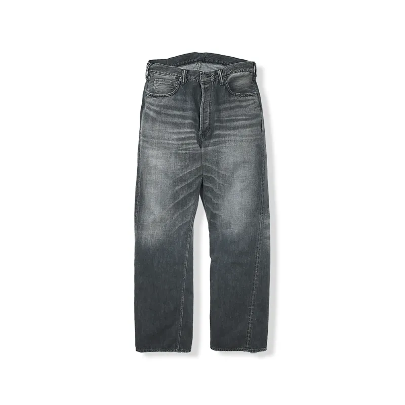 [2025AW] 0105BKSSHW Wide Black Selvedge Denim Dartford(Super Smooth) sold by Full Count