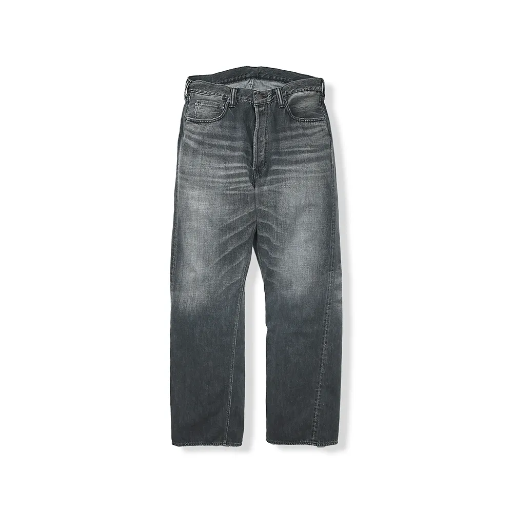 0105BKSSHW Wide Black Selvedge Denim Dartford(Super Smooth) sold by Full Count