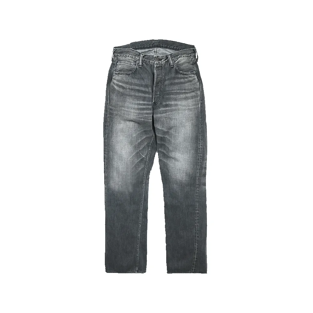 1101BKSSHW Straight Black Selvedge Denim Dartford(Super Smooth) sold by Full Count