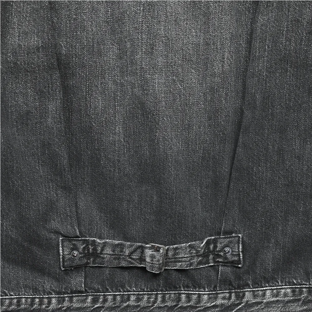 2107BKSSHW Type 1 Black Denim Jacket Dartford (Super Smooth) sold by Full Count product image thumbnail 4