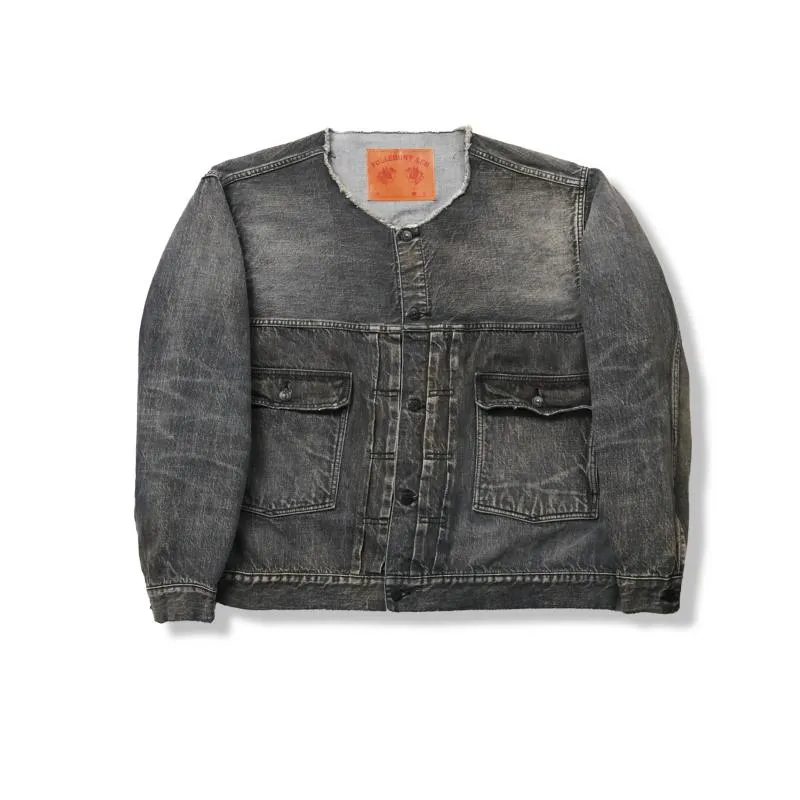 [2025AW] 2103BKHW Type 2 Oversized Black Denim Jacket “Dartford” sold by Full Count
