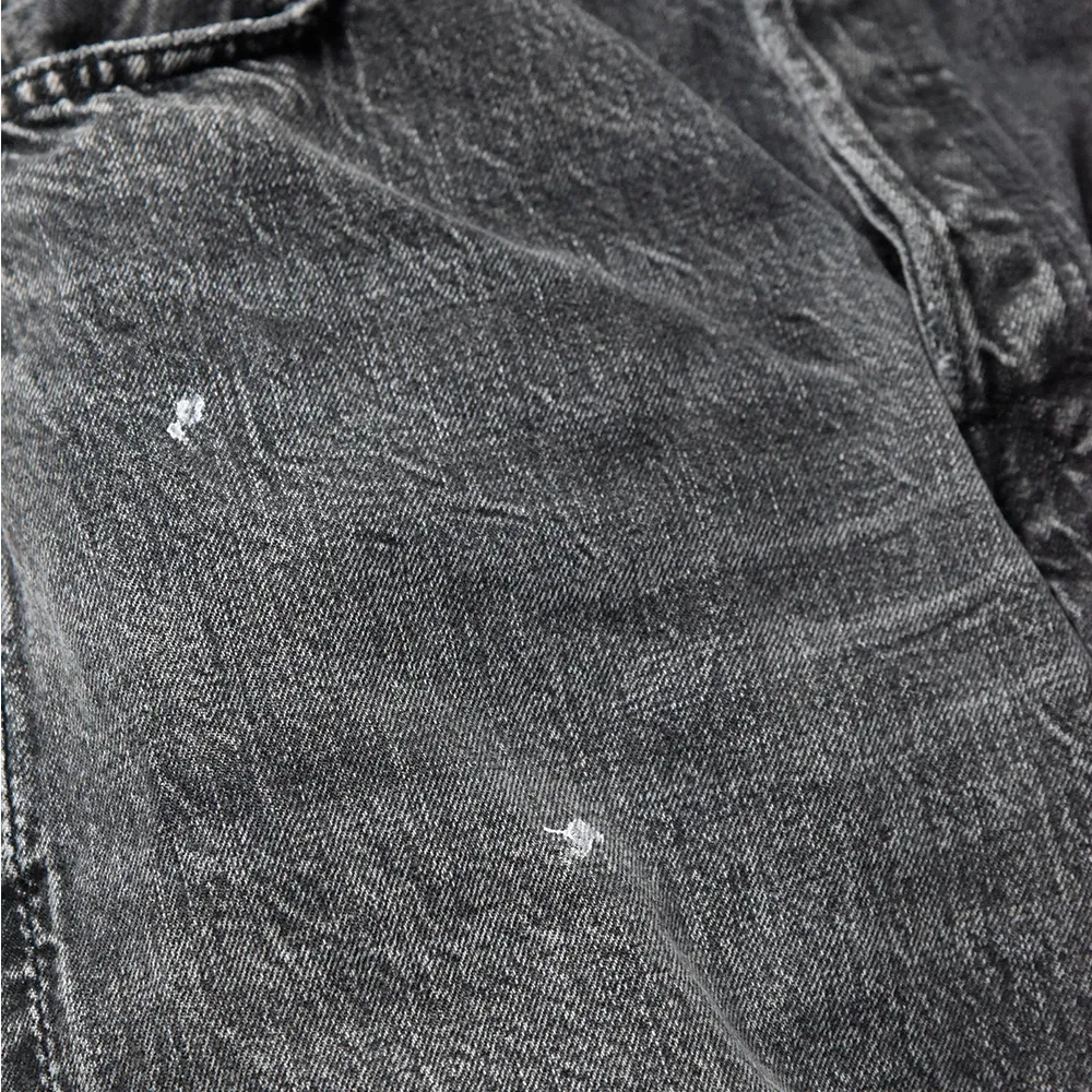 0105BKHW - Wide Black Denim Dartford - sold by Full Count product image thumbnail 3