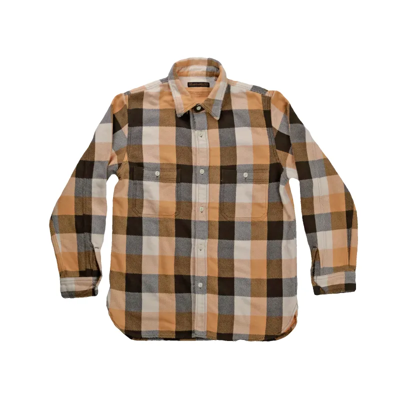 [2026AW] 4106VE Original Cotton Check Flannel Work Shirt Fade＆Damage(Vintage Effect) made by Full Count