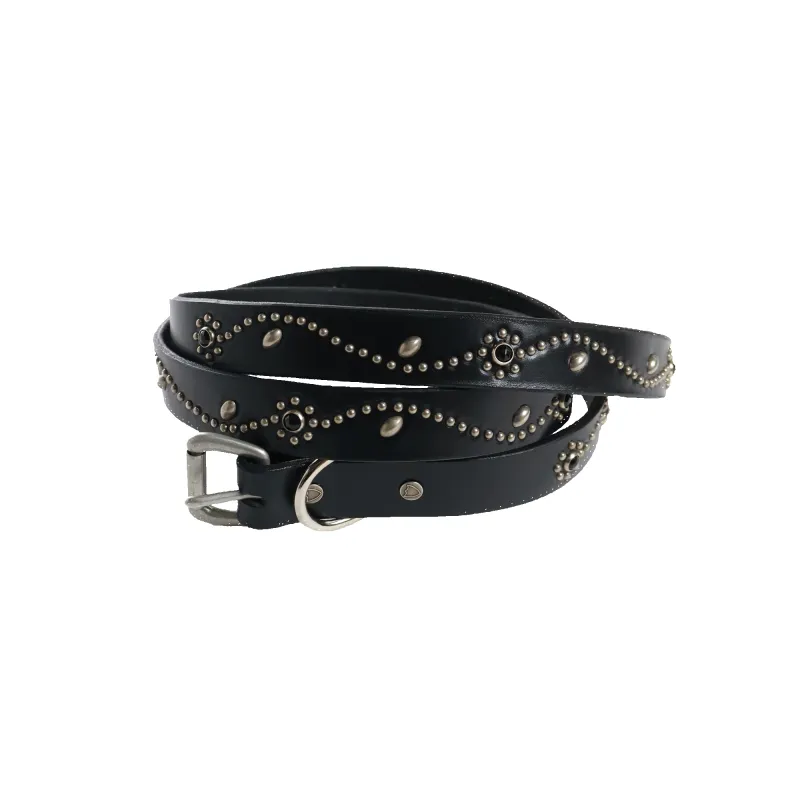 [2026AW] 6216HTC Flower Studs Belt by Zip Stevenson HTC made by Full Count