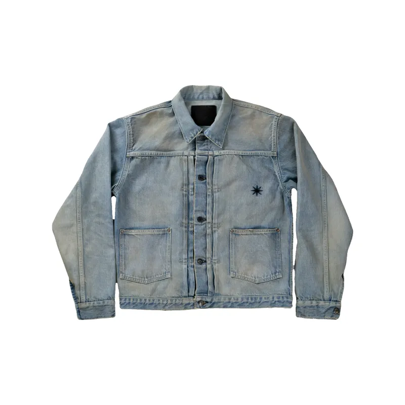 [2026WA] GFC2002HW Classic Pleated Denim Jacket(Hand Wash) made by Full Count