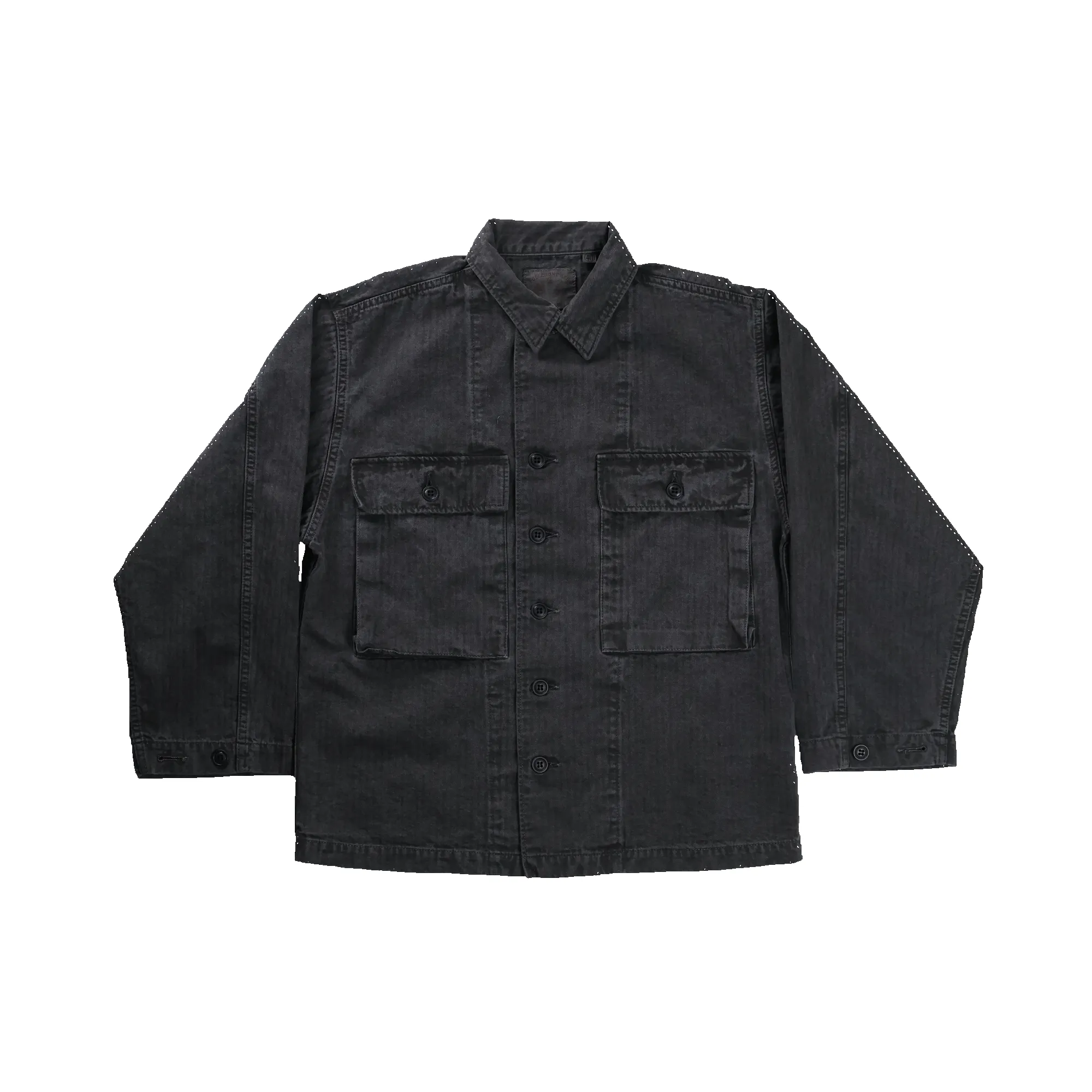 2000BIG M43 Herringbone Jacket (Blue in Green Exclusive) sold by Full Count product image thumbnail 3