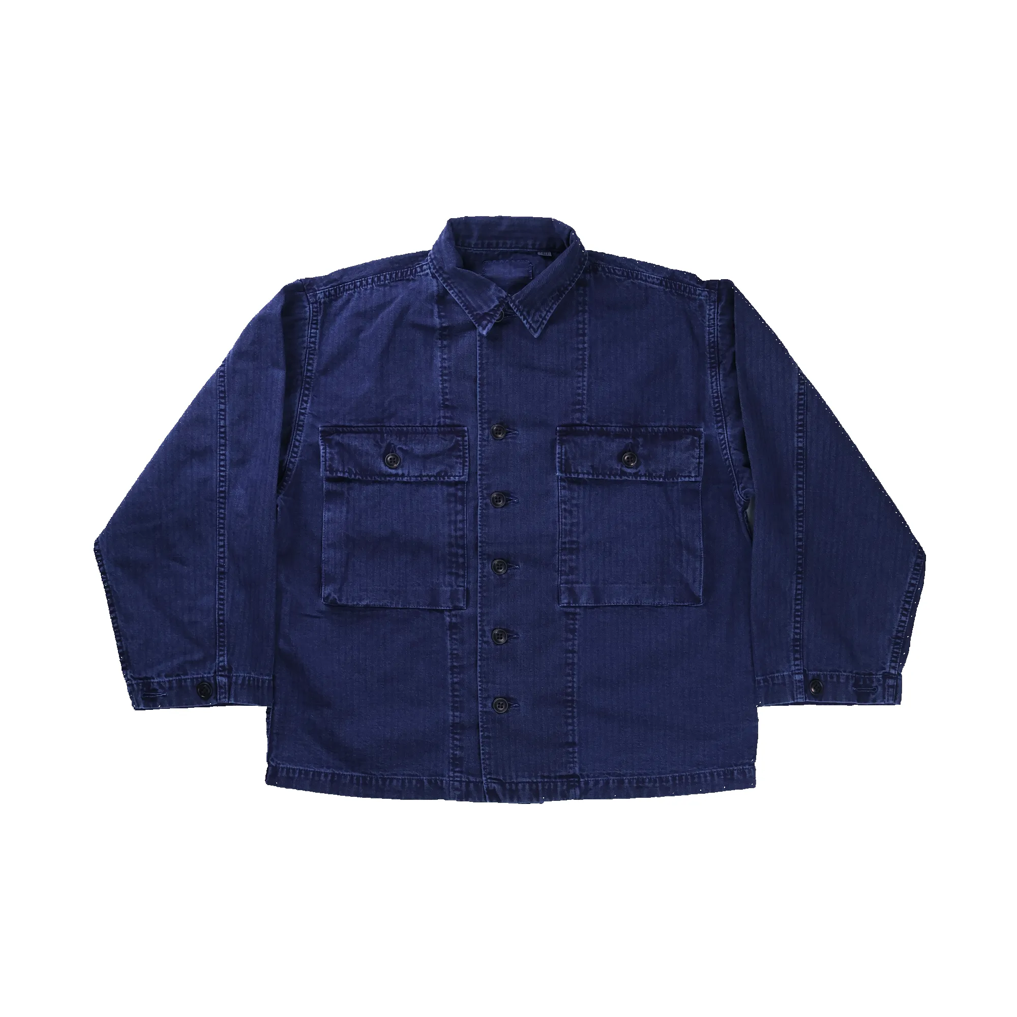 2000BIG M43 Herringbone Jacket (Blue in Green Exclusive) sold by Full Count