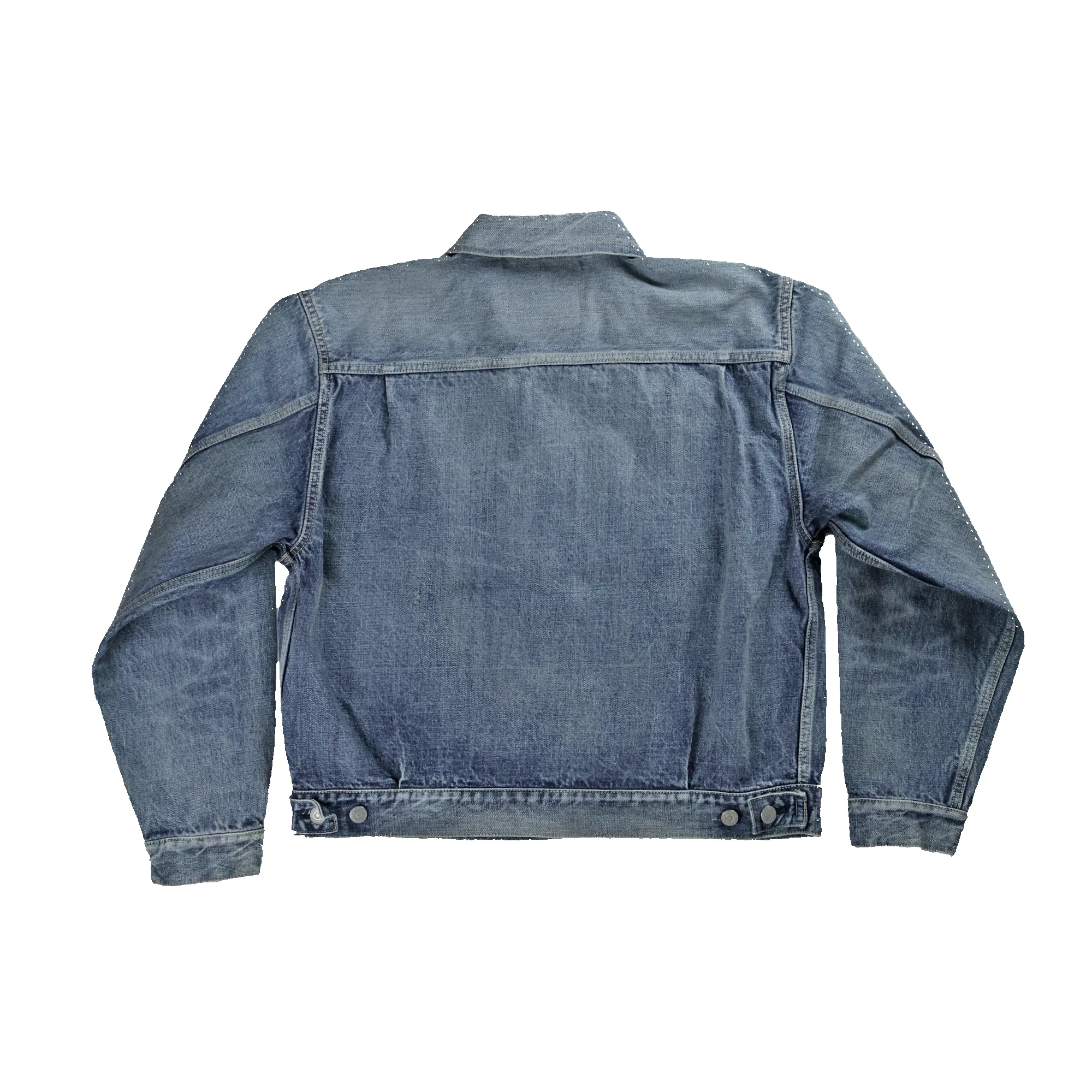 2102HWBIG Type 2 Denim Jacket HW (Blue in Green Exclusive) sold by Full Count product image thumbnail 2