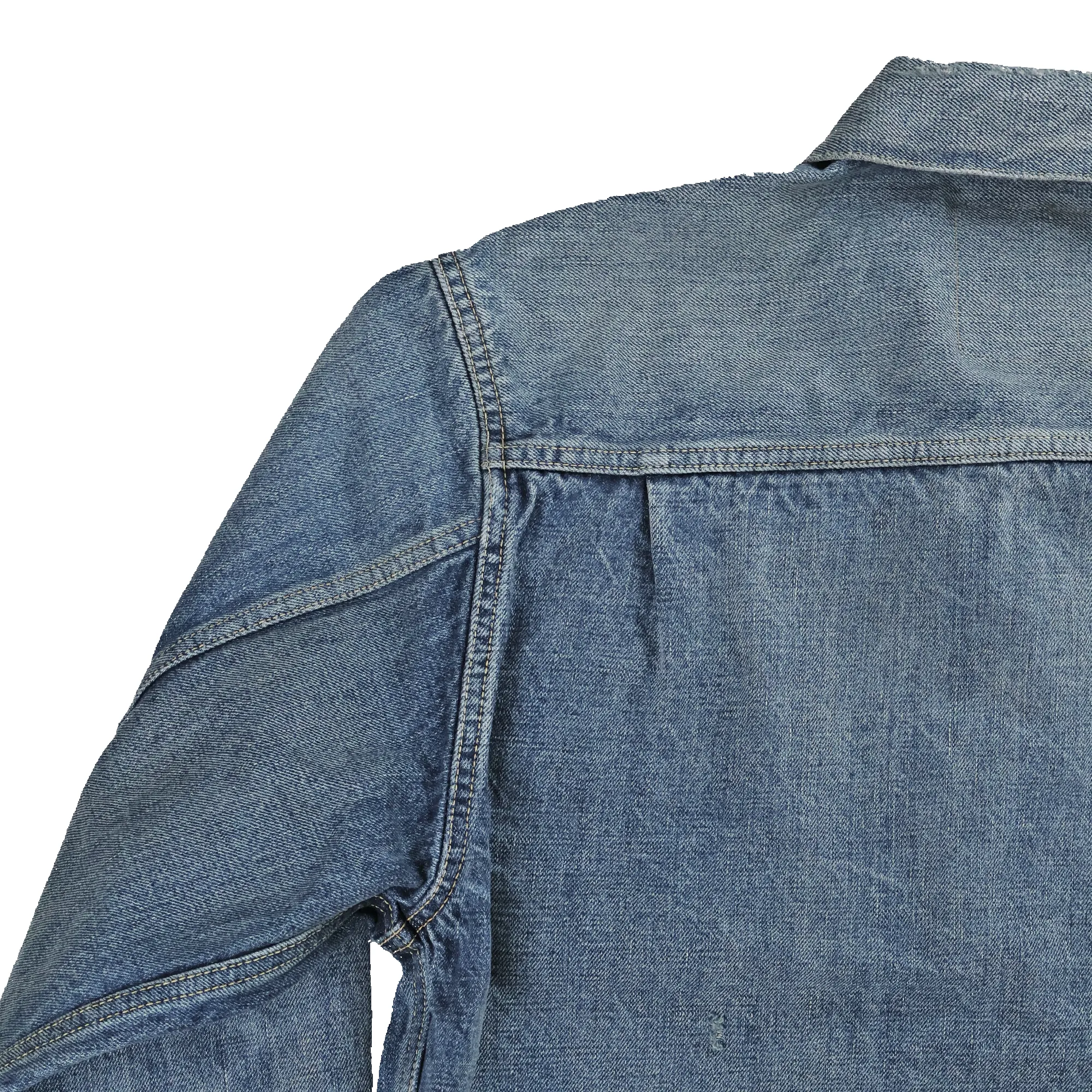 2102HWBIG Type 2 Denim Jacket HW (Blue in Green Exclusive) sold by Full Count product image thumbnail 4