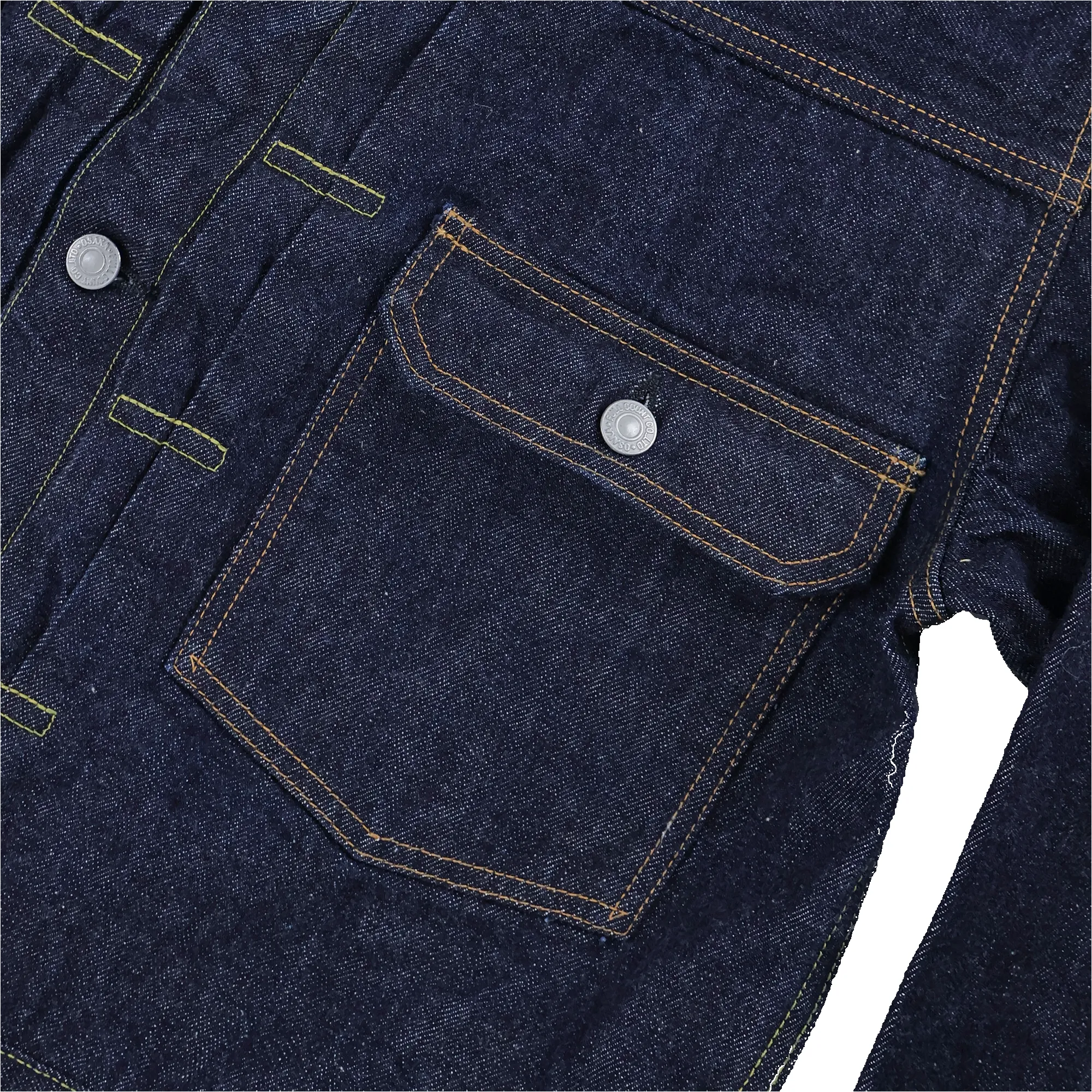 2102BIG Type 2 Denim Jacket (Blue in Green Exclusive) sold by Full Count product image thumbnail 5