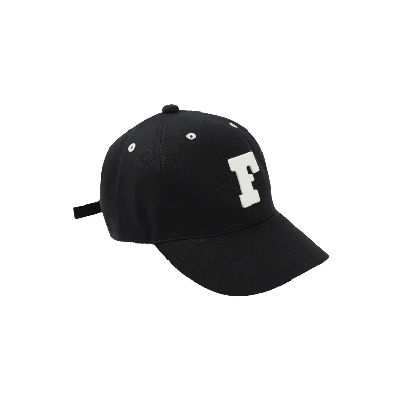 6843-26 6Panel Black Black Denim Baseball  F  Cap made by Full Count